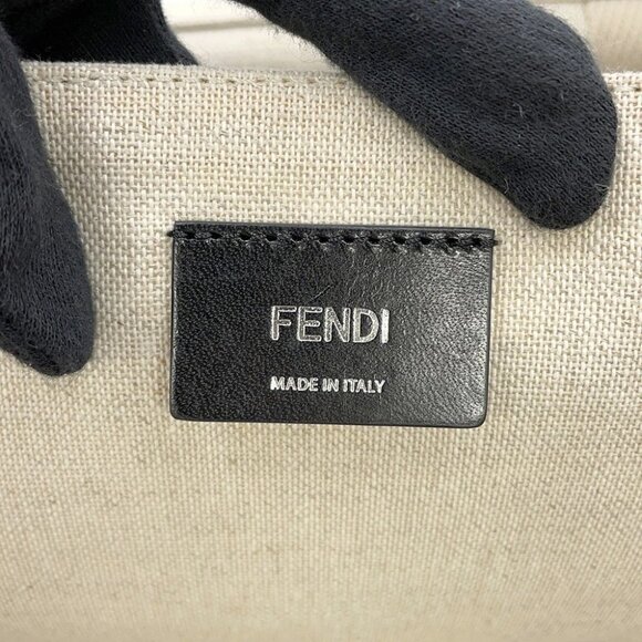 FENDI Shopping bag Canvas Beige - Picture 15 of 16